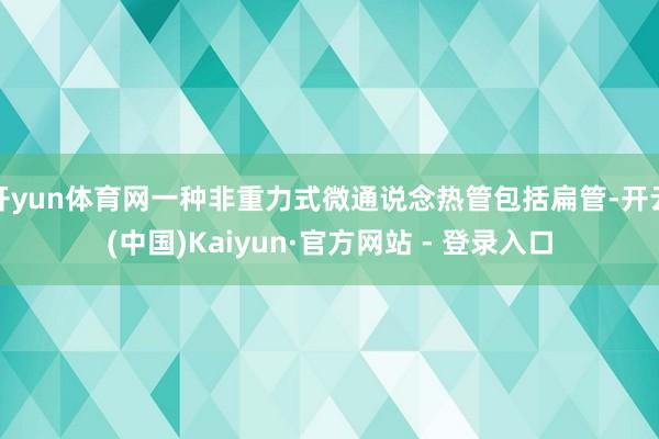 开yun体育网一种非重力式微通说念热管包括扁管-开云(中国)Kaiyun·官方网站 - 登录入口