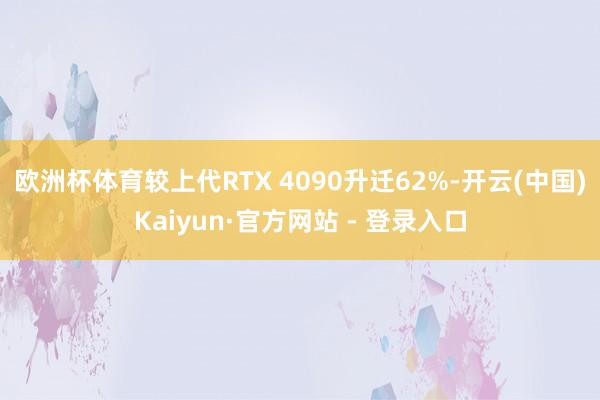   欧洲杯体育较上代RTX 4090升迁62%-开云(中国)Kaiyun·官方网站 - 登录入口
