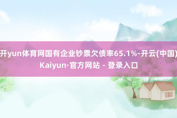 开yun体育网国有企业钞票欠债率65.1%-开云(中国)Ka