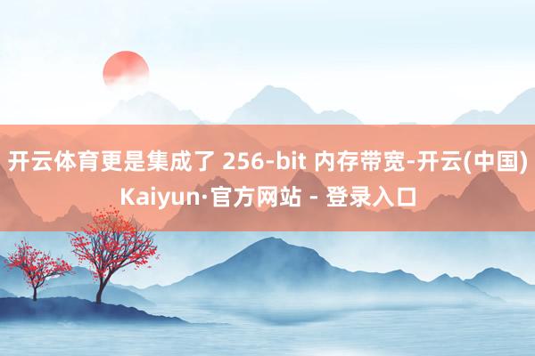 开云体育更是集成了 256-bit 内存带宽-开云(中国)K